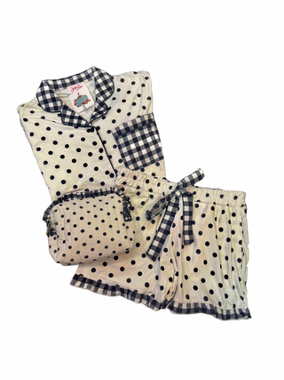 Polka Dot Ruffle pj