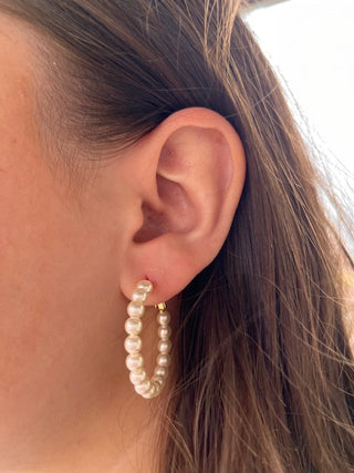 Pearl Hoops