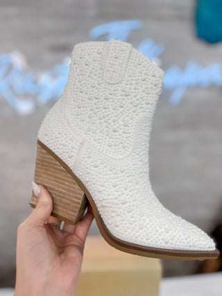 Very G Kady Pearl Bootie - White