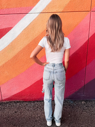 Short Sleeve Crew Neck Crop