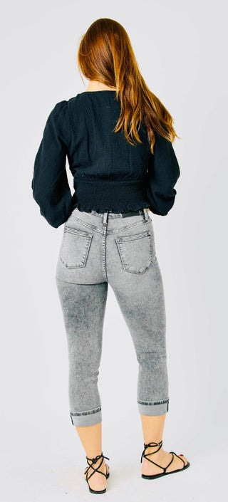 JB HW Cuffed Button Fly Capri