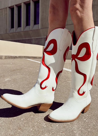 Ruby Bow Boots