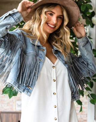 Rhinestone JJ Fringe