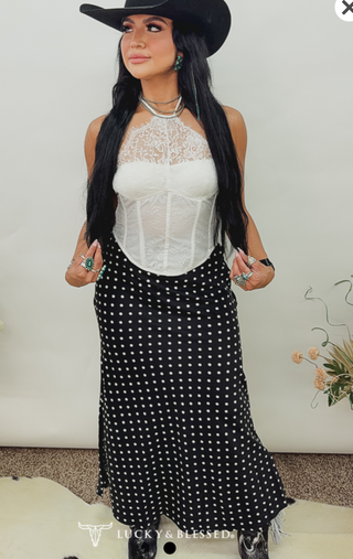 Dotted Darling Maxi Skirt