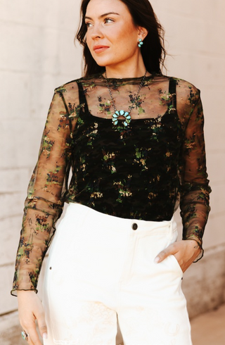 Camo Crush Lace Top