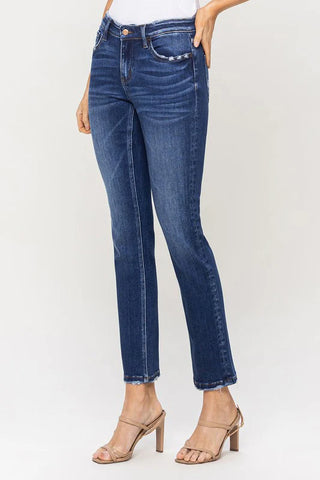 FM Mid Rise Ankle Slim Straight