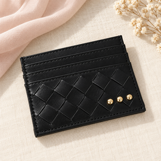 Mariah Woven Small Card Holder Wallet