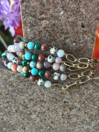 Desert Bloom Beaded Wrap Bracelet