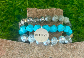 Believe in Turquoise Bracelet Stack
