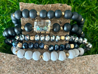 Midnight Sparkle Bracelet Stack