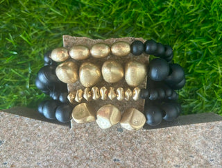 Midnight Gold Bracelet Stack