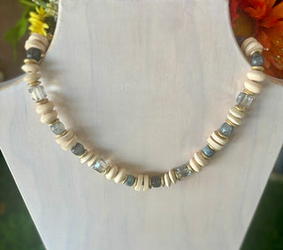 Coastal Neutral Beaded Necklace