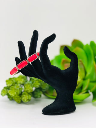 Cuff Rectangle Stone Bracelet